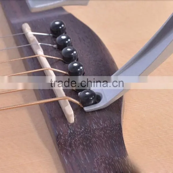 Guitar Capo Zinc Alloy Pull Pins for Acoustic Electric Guitars Unique Versatile Silver photo-5