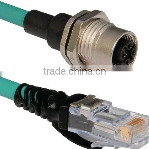 M12 to RJ45 Cable Machine Vision