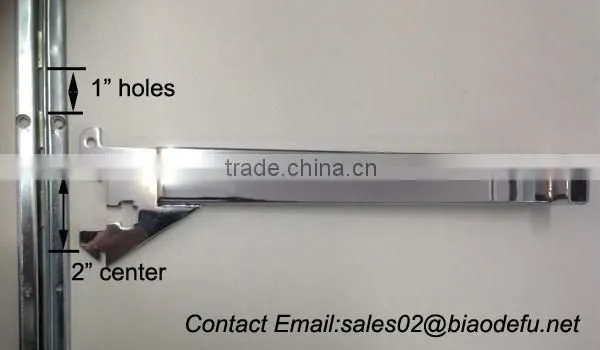 Two Hole Centre Distance 2" Hidden Rail/track Metal Upright photo-4