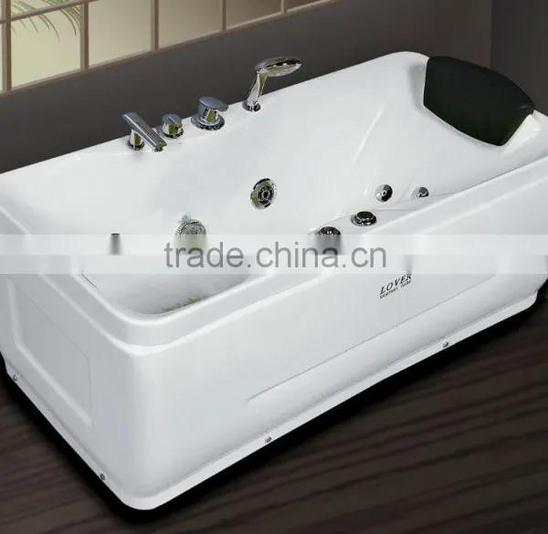 Freestanding Cheap Acrylic Rectangle Whirlpool Massage Bathtub photo-6