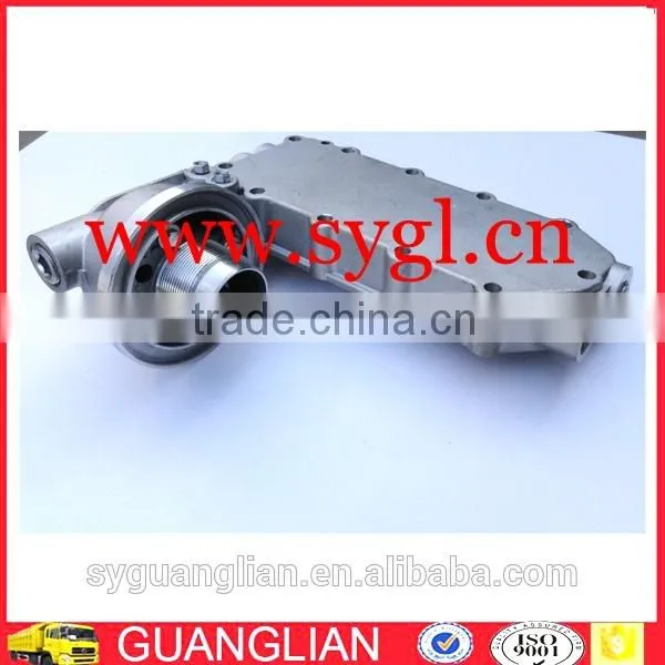 Excavator Engine Parts 6CT Engine Oil Cooler Cover Oil Filter Seat 3974324 photo-5