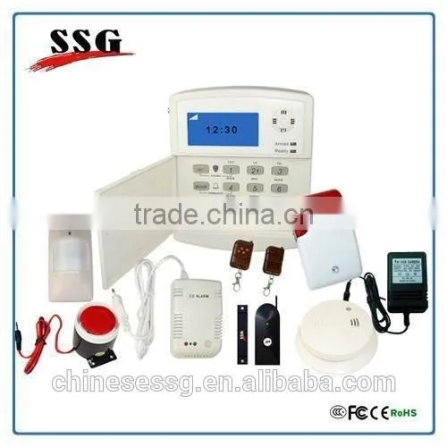 Wireless LCD Alarm Zone Display Gprs Alarm Monitoring Gsm Alarm Panel With Built-in Backup Battery photo-2