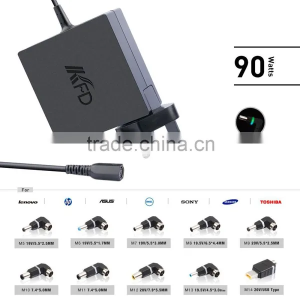 New KFD 90w Multiple Universal Laptop Wall AC Adapter/Charger/Power Supply Max 90W 15V-20V for Dell hp ,lenovo,asus ... photo-2