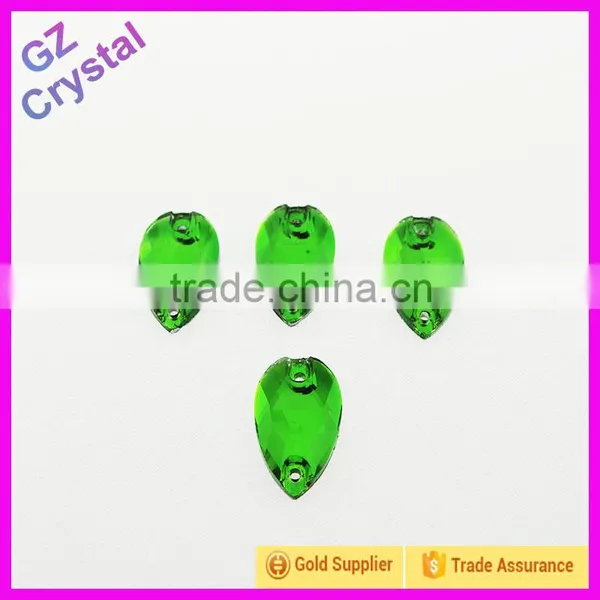 Sew On Flat Back Faceted Fancy Glass Rhinestone