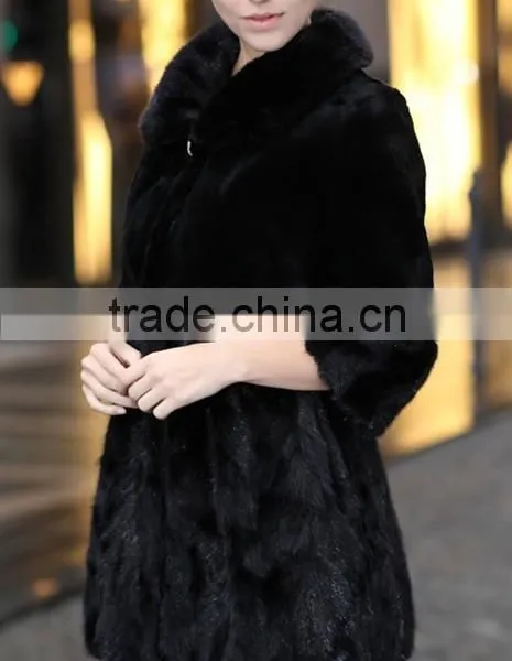 Fashion Genuine Mink Fur Coat for Women MC09 photo-2