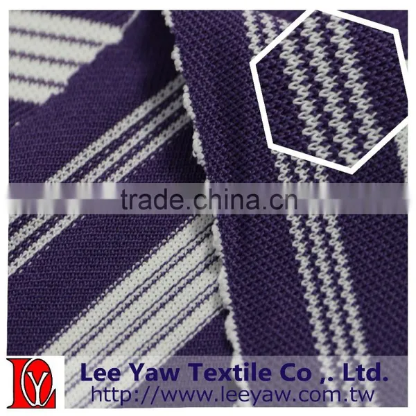 Polyester Full Dull Spandex Pique Stripe Fabric With Anti-bacterial photo-5