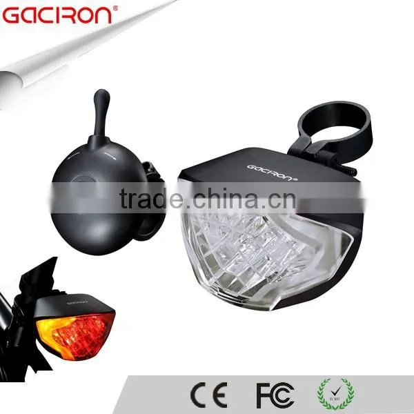 Gaciron Smart Bicycle Tail Light USB Rechargeable With Wireless Remote Turn Signals for Moutain BMX Road Bike