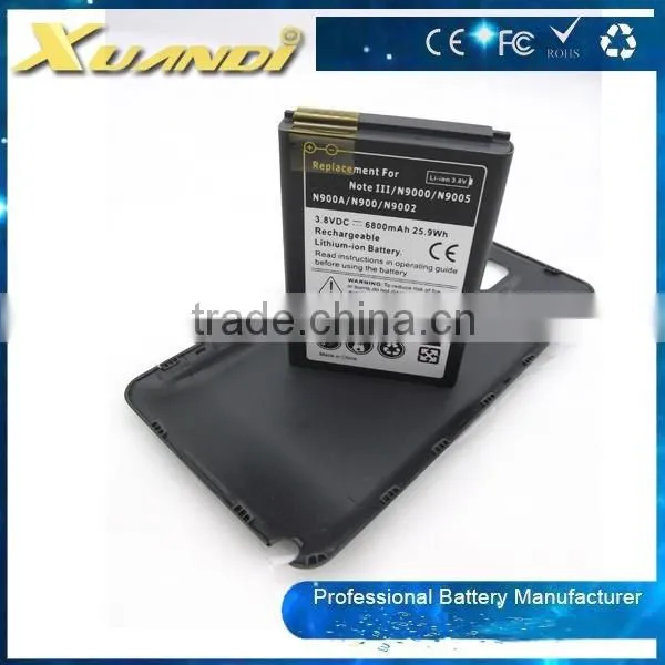 6800mAh Hot Selling Mobile Phone Batteries Thick Battery + Back Cover Case For 9000/9005 photo-2
