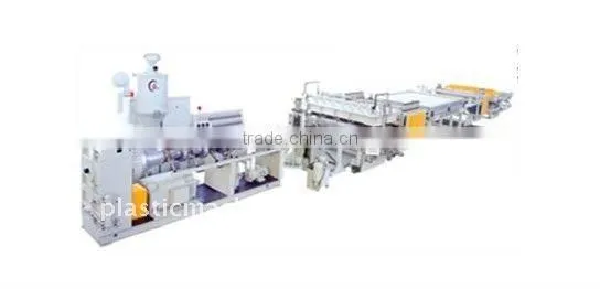 PC.PP.PEand PVC Plastic Hollow Cross Section Plate Extusion Line