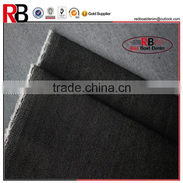 Factory Stock Lot 10oz Black Twill 72%Cotton Denim Fabric