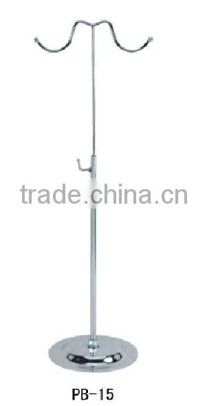 PB-15 Double Hooks Metal Handbag Stand Display for Shops Display