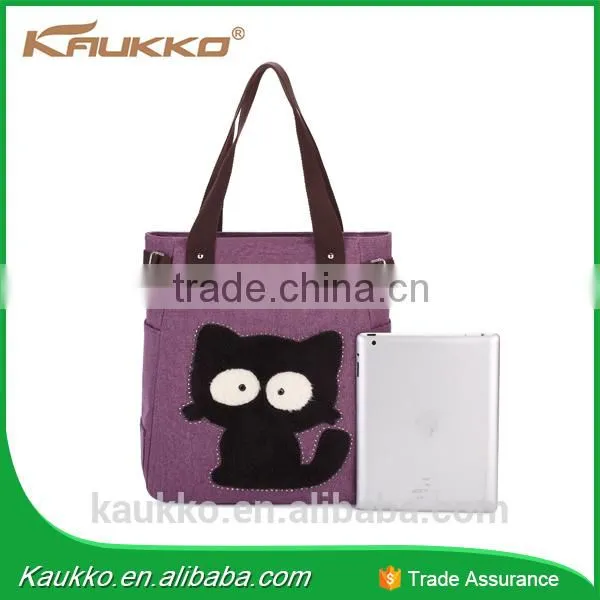 High Quality Wholesale Shoulder Canvas Hand Bag Woman Bag photo-4