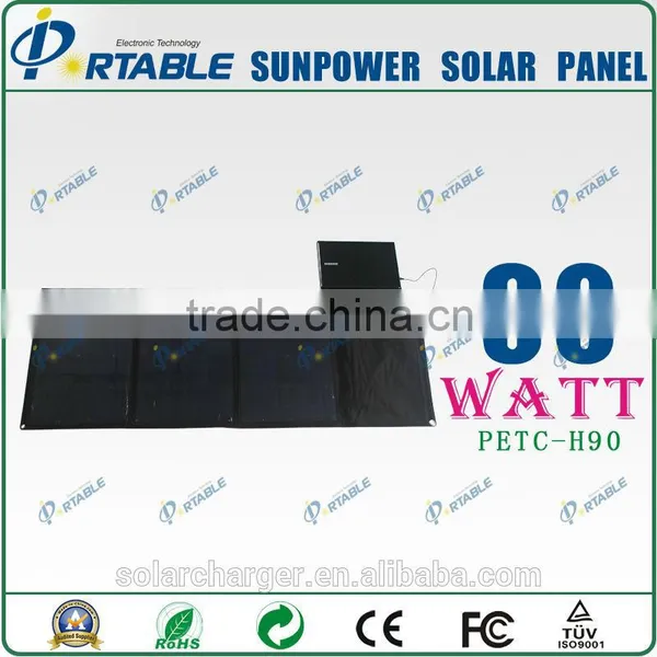 Portable Solar Power Charger High Efficiency Sunpower Solar Charger With 5v 18V Port photo-2