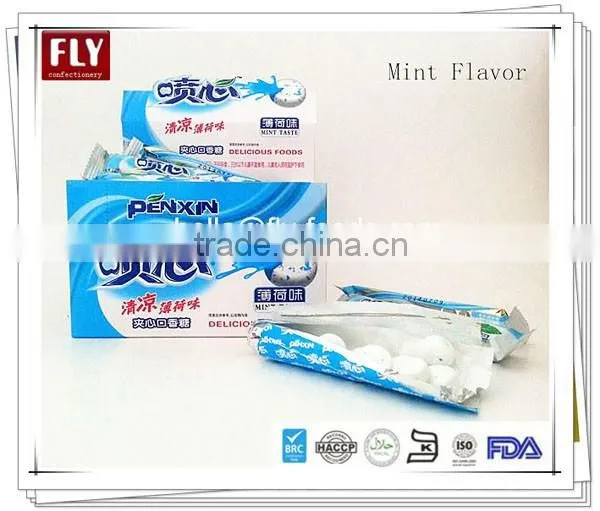 Mentos Like Centre Filling Jam Chewy Dragees Mint Candy Roll Chinese Bubble Gum photo-4