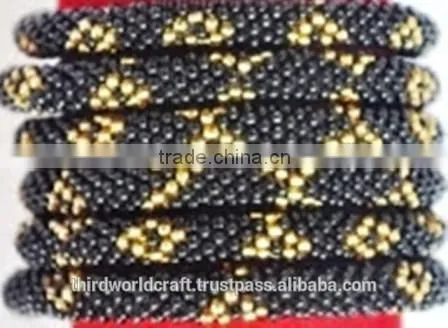 Rollover Glass Bead Bracelets photo-4