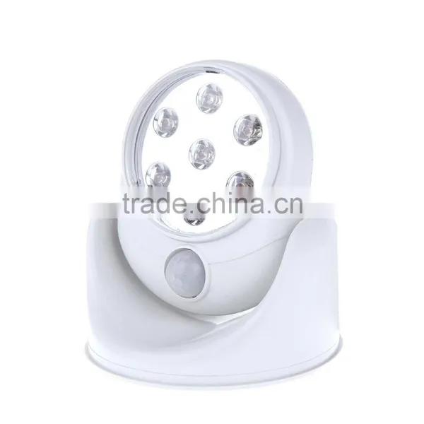 Kawachi Cordless Motion Activated Sensor Light Wall Lamps 360 Degree 6V 7 LEDS Rotation Light photo-5