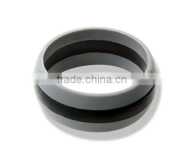 Luxury Anchor Design Silicone Rings for Men With 3 Stylish Black, Aqua and Camouflage Beautiful Designs Included Chosen To Show photo-2