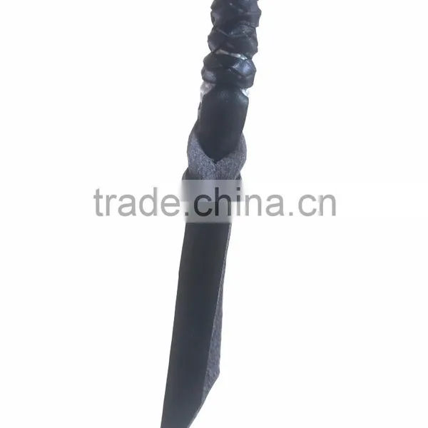 Horse Lead Rope Equestrian Product With Leather Knots photo-5
