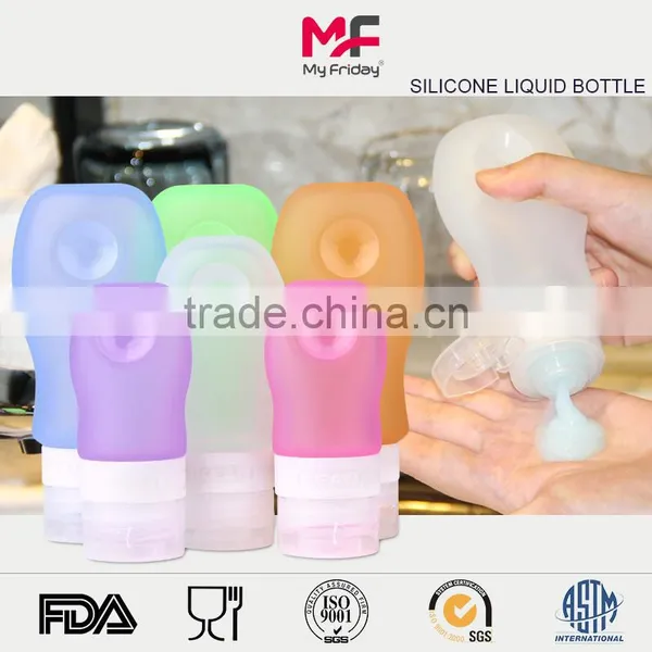 2017 New Design BPA Free Silicone Toiletries Bottle Food Grade photo-6