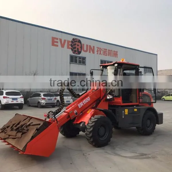 Everun 2017 New Telescopic 1.5 Ton Mini Wheel Loader photo-3