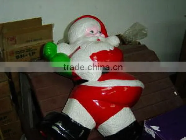 OEM Blow Molding Plastic Big Santa Claus Dolls Christmas Toys Snowman 3d Doll For Sale photo-5