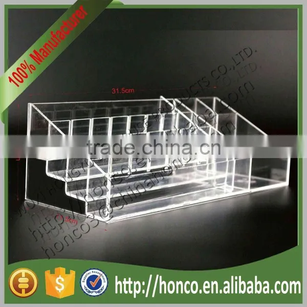 Cheapest Clear Colour 4 Tiers Cosmetics Nail Polish Acrylic Display Stand Rack photo-4