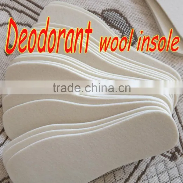 Wholesale Deodorant Natural Wool Felt Insole