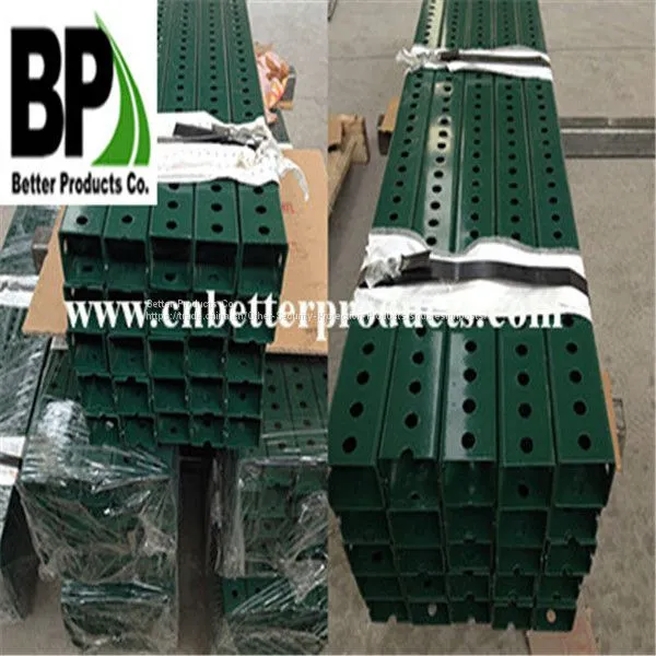 Hot Dipped Galvanized Perforated Traffic Steel Square Sign Posts Tubing photo-3