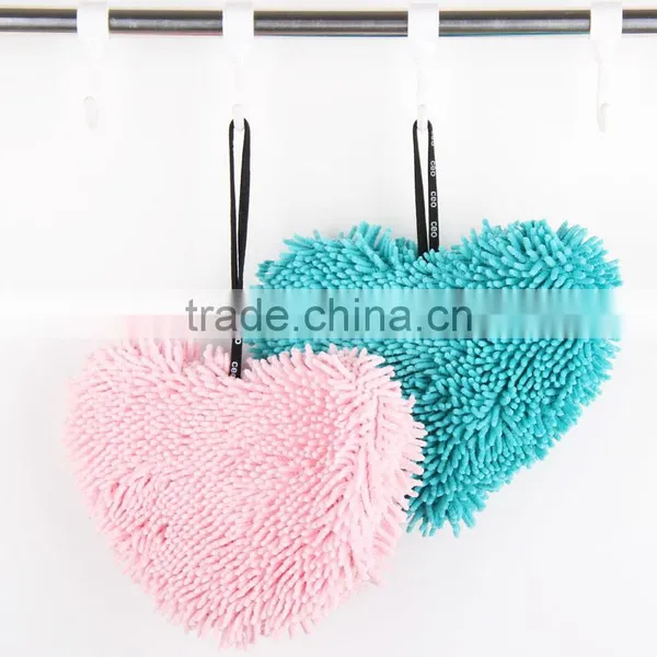 Cute Heart Microfiber Chenille Cleaning Sponge photo-4