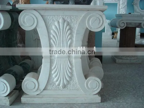 New Style Onyx Carving Stone Marble Table Base photo-2