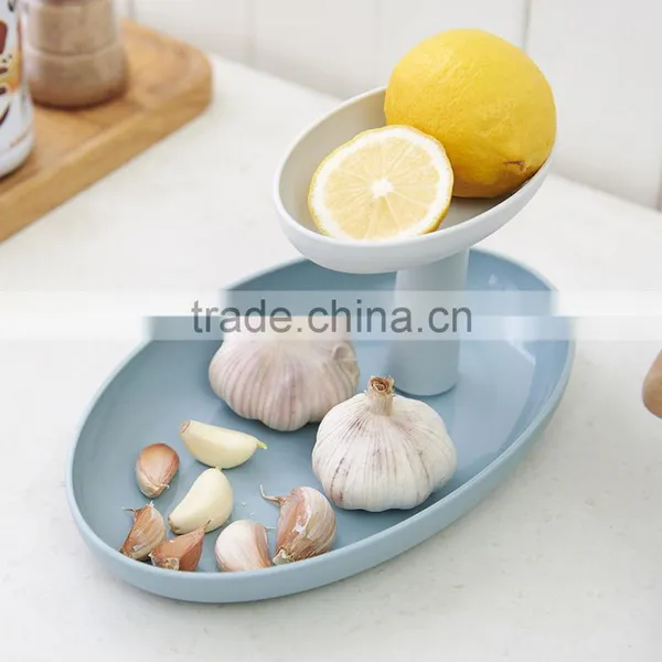 Plastic Oval Two Layer Fruit Storage photo-5