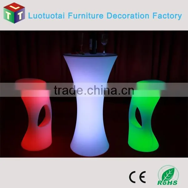 PE Plastic LED Bar Chair With 16 Color Change photo-4
