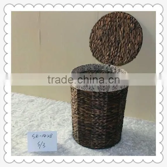 Wholesale Willow Basket With Plastic Linner and Leather Handles photo-3
