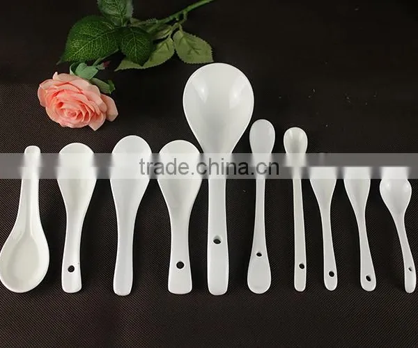 China Factory Suppliers Porcelain Flatware Small Ceramic Spoon photo-5