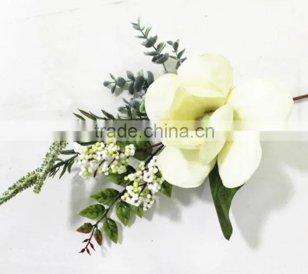 SD800903 Artificial Single Stem Magnolia Flower,indoor Decorative Magnolia Flores photo-4