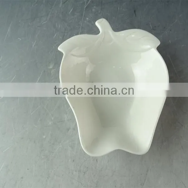 Porcelain White Ceramic Apple Shape Dishes / Bowls / Gift Package Promotion photo-2