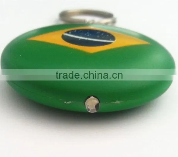 Customized Promotional Gift Flashing LED Keychain, Key Ring With Light photo-5