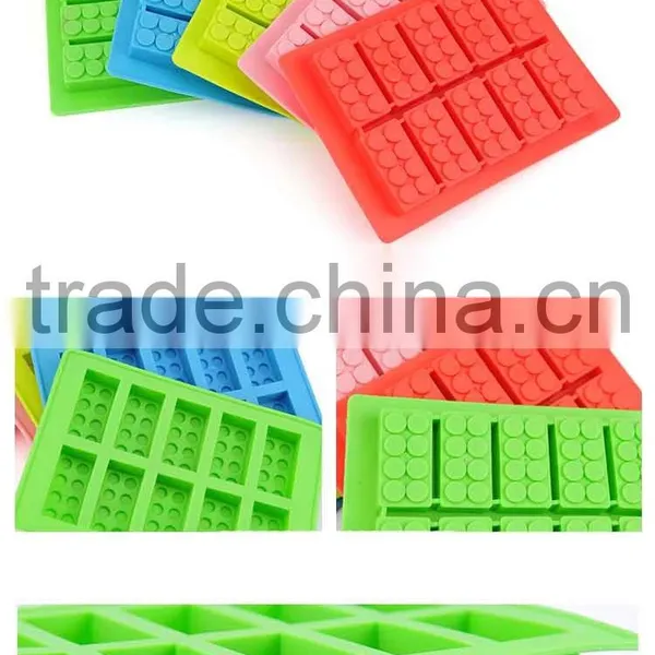 Food Grade Lego Ice Mold Silicone Ice Cube Tray Lego Cake Mold photo-3