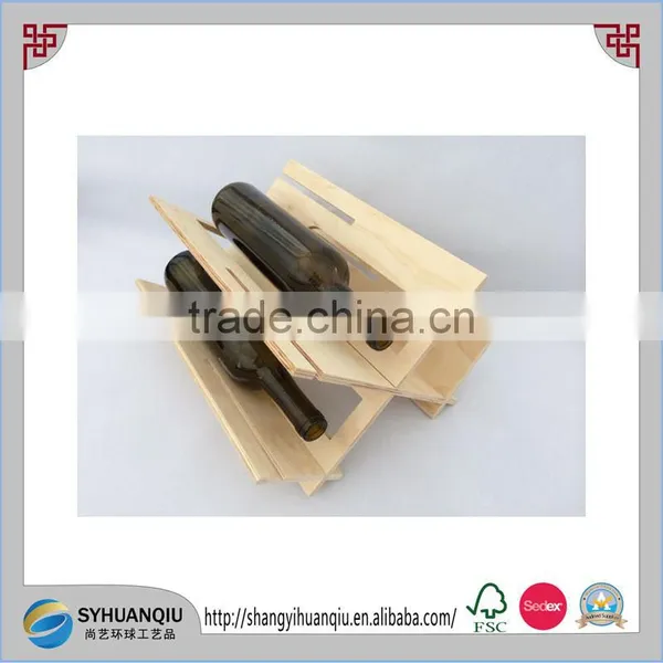 Cheap Plywood Double Wooden Wine Box Wooden Wine Display Box photo-4