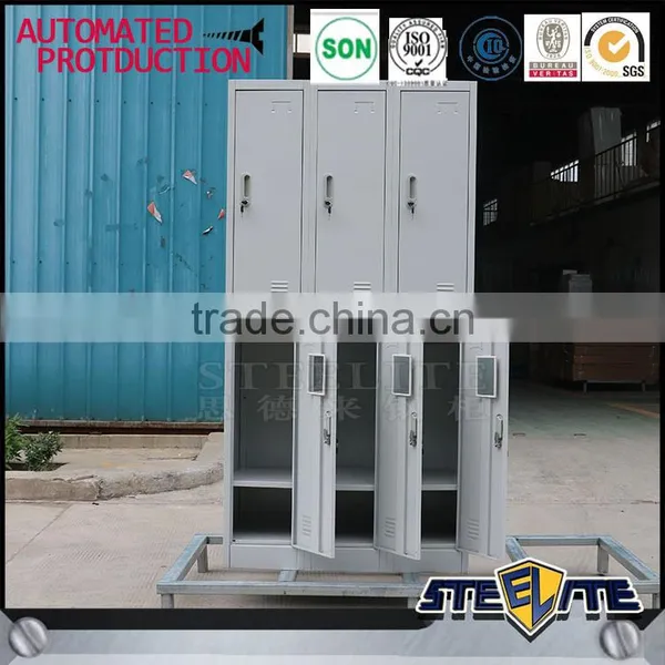 Portable Metal Locker Cabinet Storage Cabinet 6 Door Wardrobe photo-4