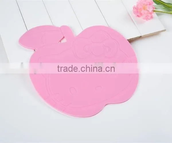 Food Grade Silicone Funny Apple Shape Coaster photo-4