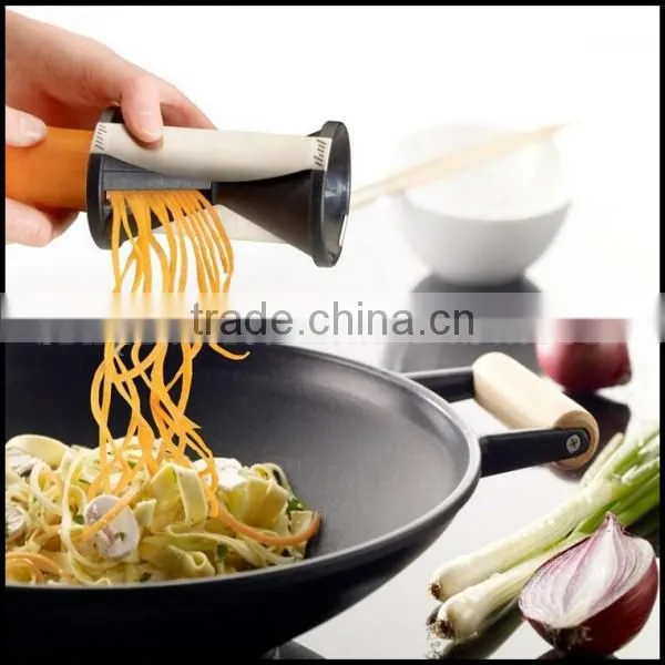 China Supplier Funnel Rotary Model Spiral Slicer Vegetable Shred Device Cutter Carrot Piece Grater Manufacturer Price on tv photo-3