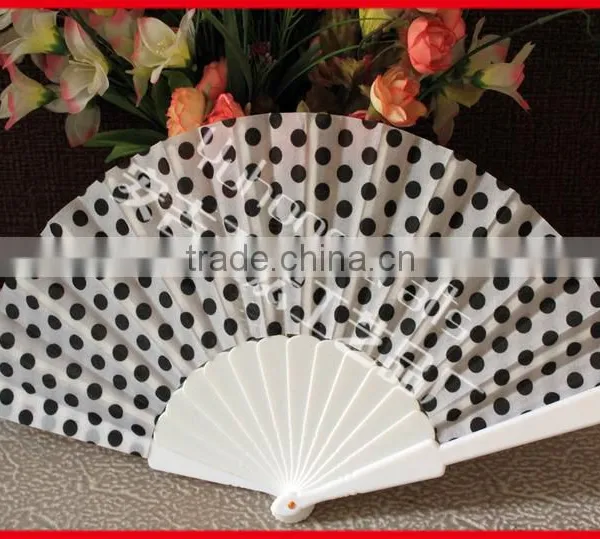 Plastic Hand Fan With Dot Design photo-2