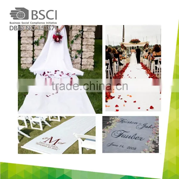 High Quality Decorative White Wedding Runner/wedding Carpet/mat Exhibition Carpet photo-5