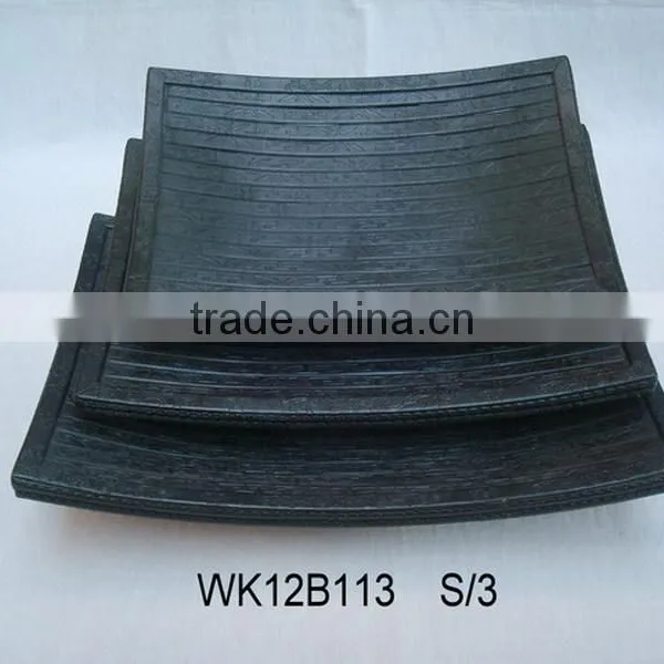 Decorative Bamboo Plates in Various Shape photo-2