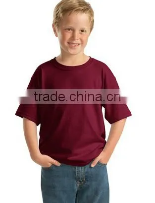 Seamless O Neck Boys Design Plain T-shirt 100% Cotton Boys T-shirt photo-5