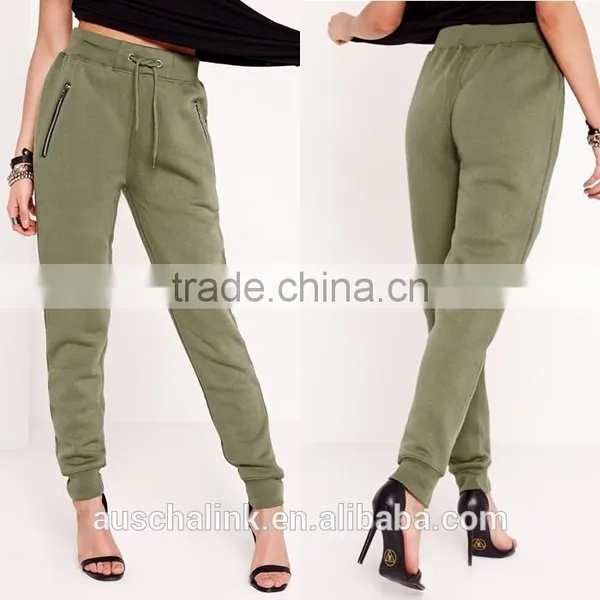 Latest Lady Fashion Khaki Jogger Pants 2016 photo-6