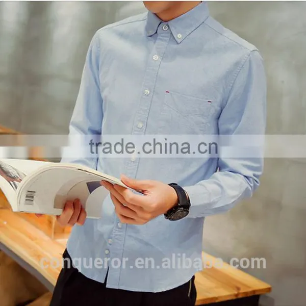New Design Made to Measure Cotton Casual Slim Men Shirt BSB012 photo-2