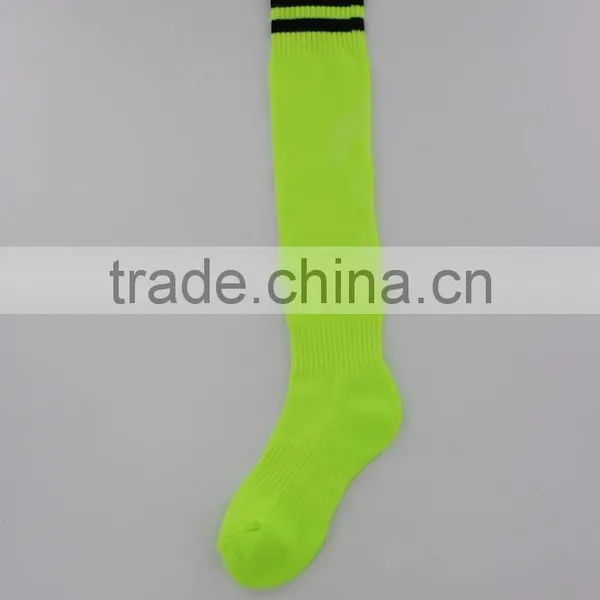 Green Strip Knee High Soccer Socks Men photo-4