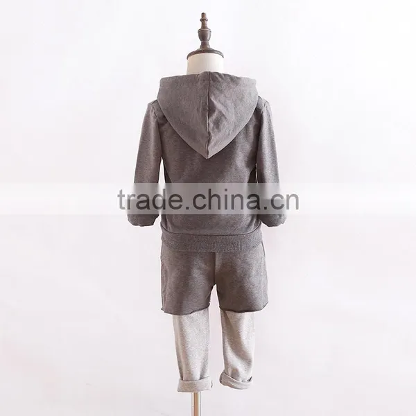 High Quality European Child Garment Cotton Clothing Children Comfortable Kids Clothes Set photo-4
